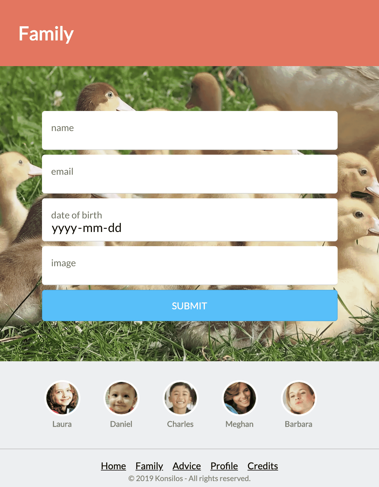 add family app screenshot
